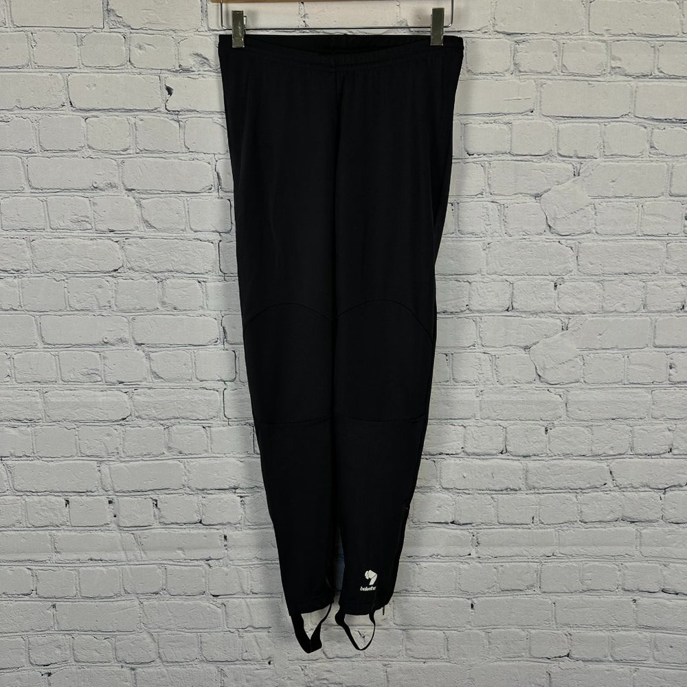 Bellwether Men's Unlined Ankle Zip Stirrup Cycling‎ Tights, Size Medium, Black